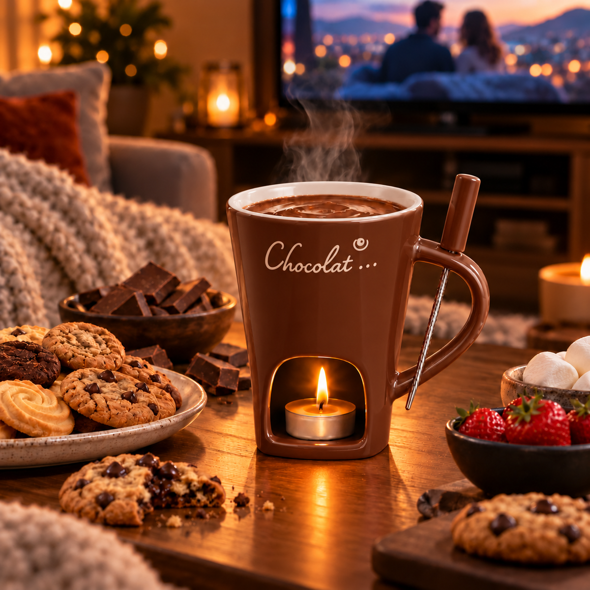 Mug Meltie pour chocolat & fromage fondue