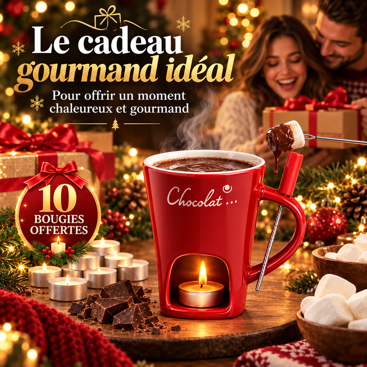 Mug Meltie pour chocolat & fromage fondue